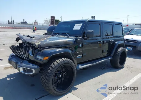 2021 Jeep Wrangler 4Xe Unlimited Sahara 4X4 из США, поврежденный, VIN 1C4JJXP66MW704694